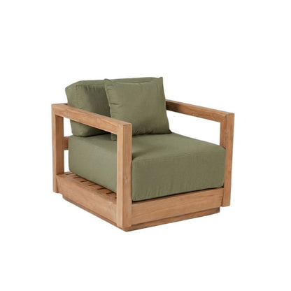 Udendørs træsofa 77×85 cm - grøn algehynde, Indonesien