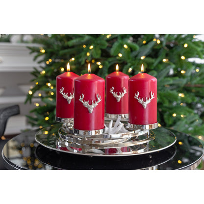 Stainless steel advent wreath La Annabell, 40 cm