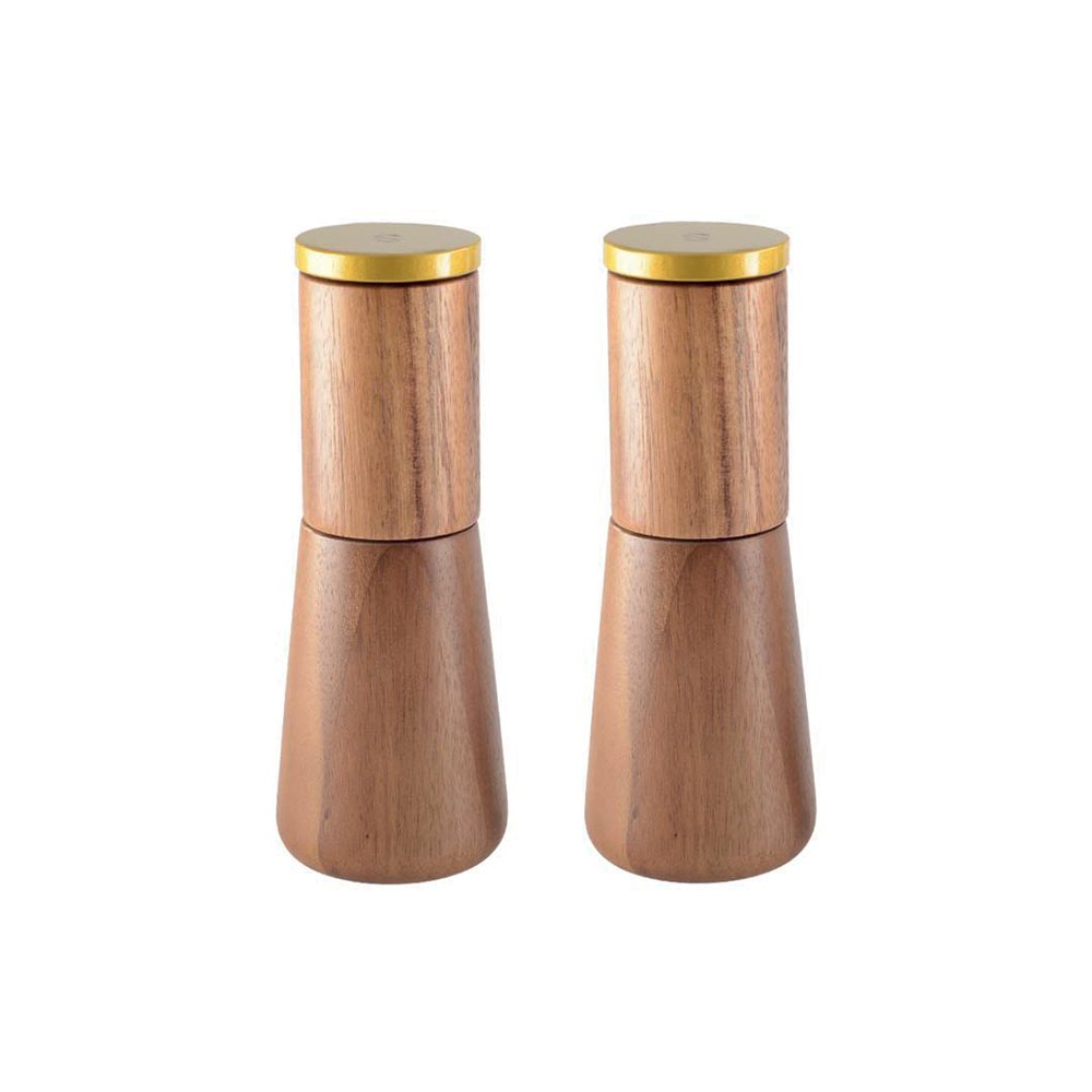 Wood salt and pepper shakers - 6.5×6.5 cm