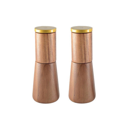 Wood salt and pepper shakers - 6.5×6.5 cm