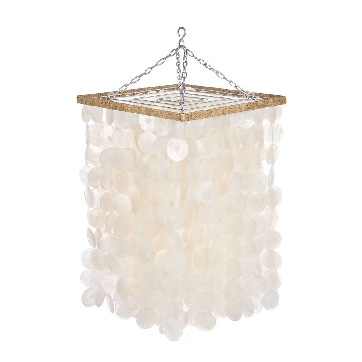 Jernlysekrone 40 × 85 cm - naturlig finish, Indonesien