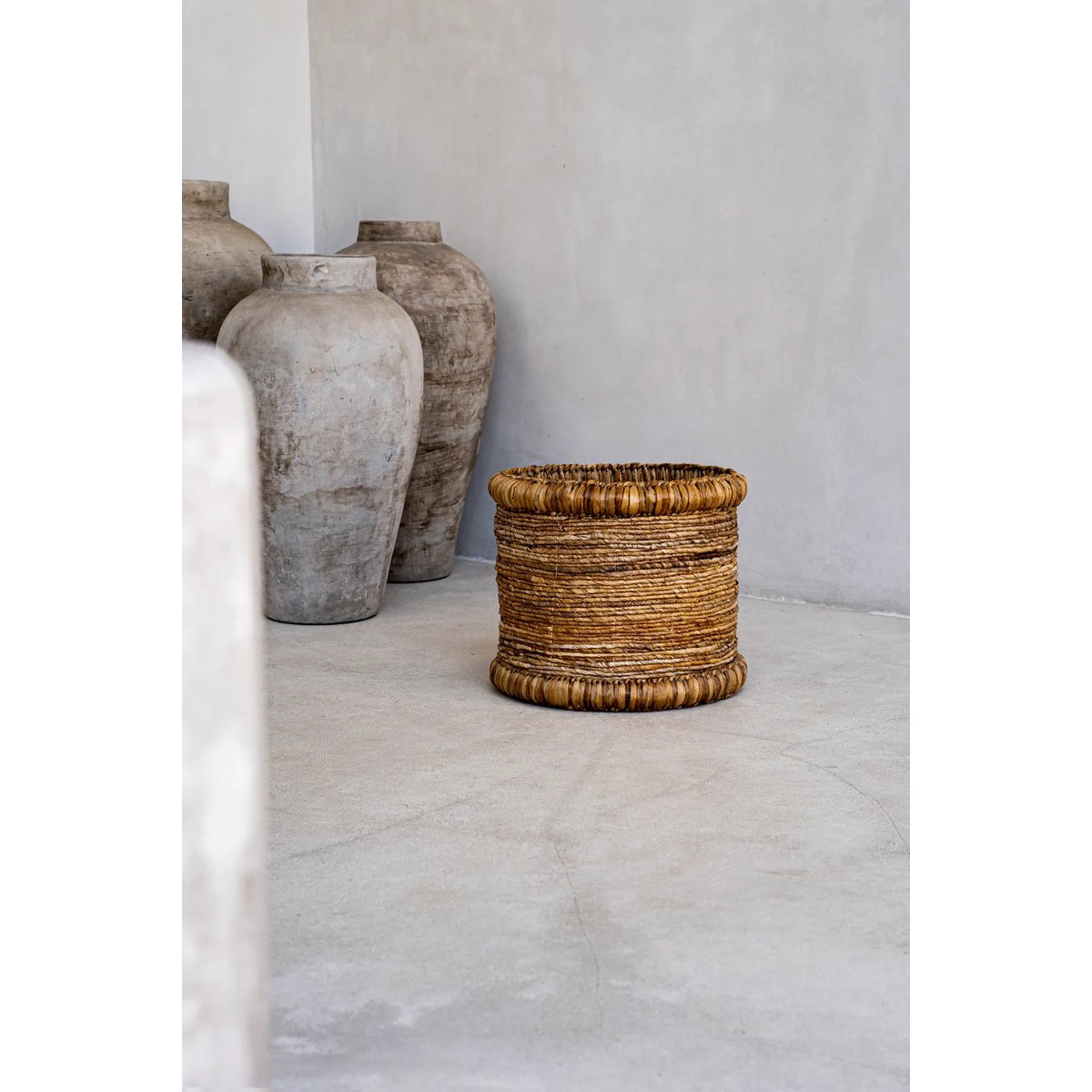 Seagrass basket, cylinder - 38 cm