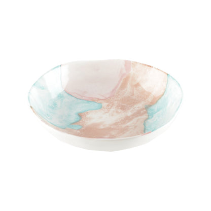 Porcelænsdyb tallerken med marmorglasur - Treasure Mine
