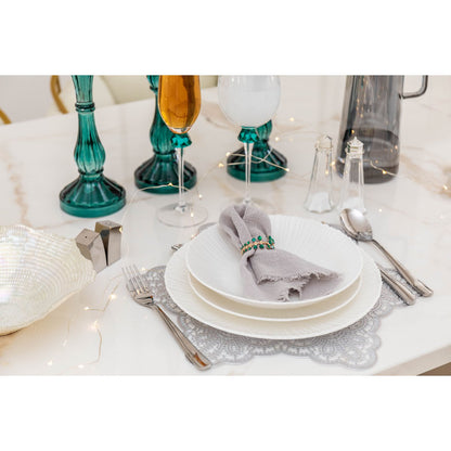 Stainless steel cutlery set, 24 pieces - Silver Brilliant