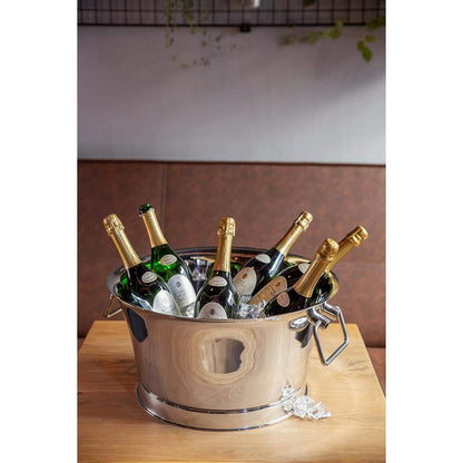 Forsølvet champagnekøler Samu, 48 cm - dobbeltvægget
