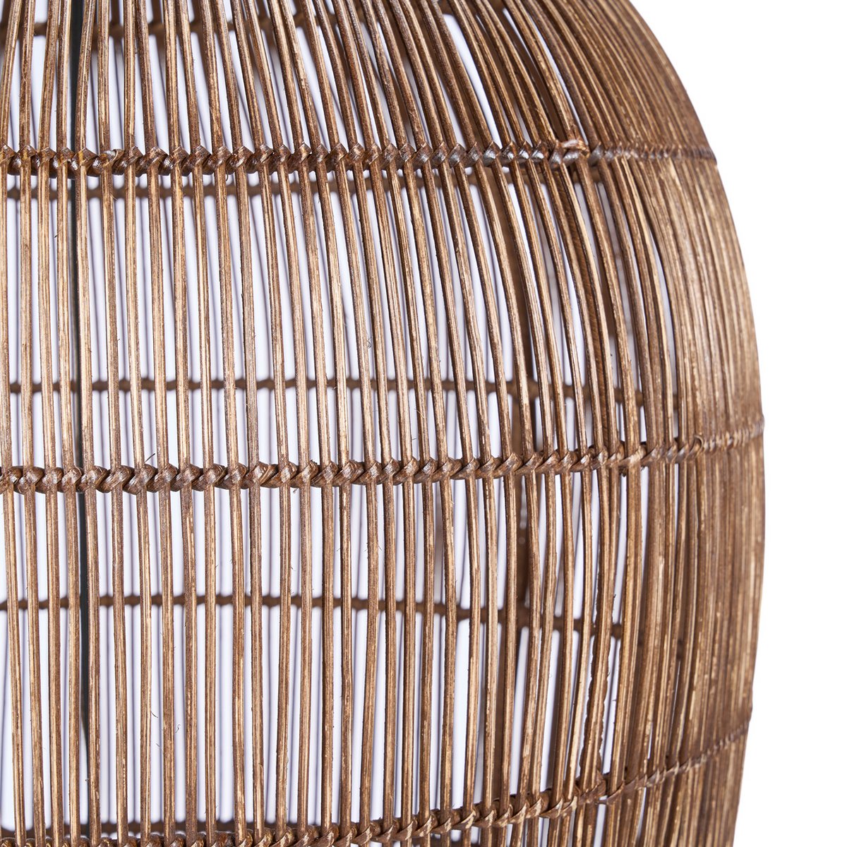 Woven Bell pendant - Dark walnut - XL