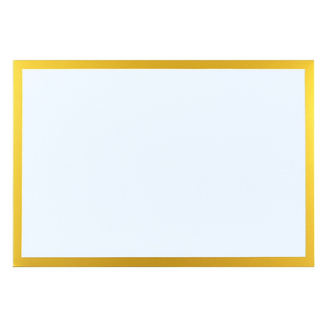 Disposable charger plates, gold border 31.5 × 45 cm - roll of 32