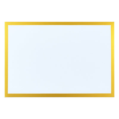Disposable charger plates, gold border 31.5 × 45 cm - roll of 32