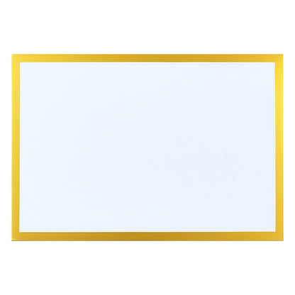 Disposable charger plates, gold border 31.5 × 45 cm - roll of 32