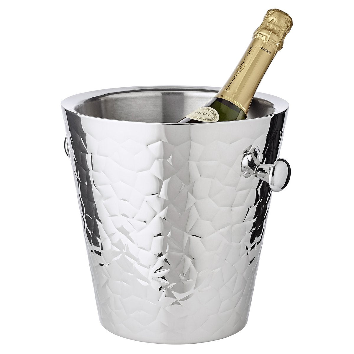 Champagne cooler with stand, stainless steel - 83 cm tall