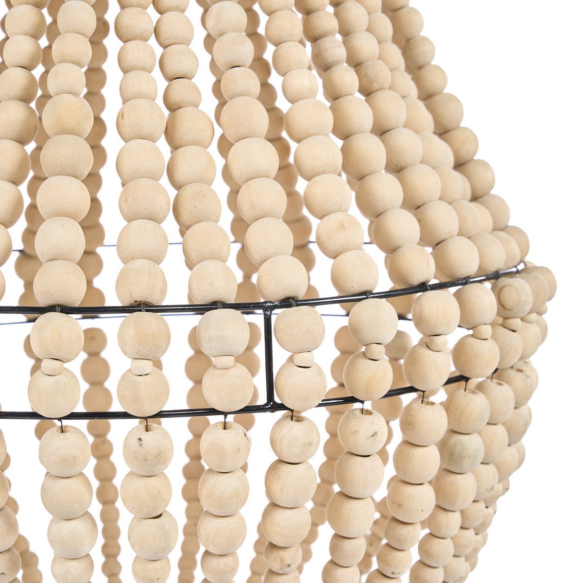 Jernlysekrone 40 × 73 cm - naturlig finish, Indonesien