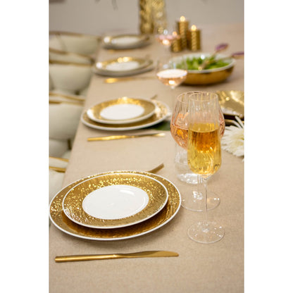 Champagnergläser aus Glas mit Wellendetail, 6er-Set