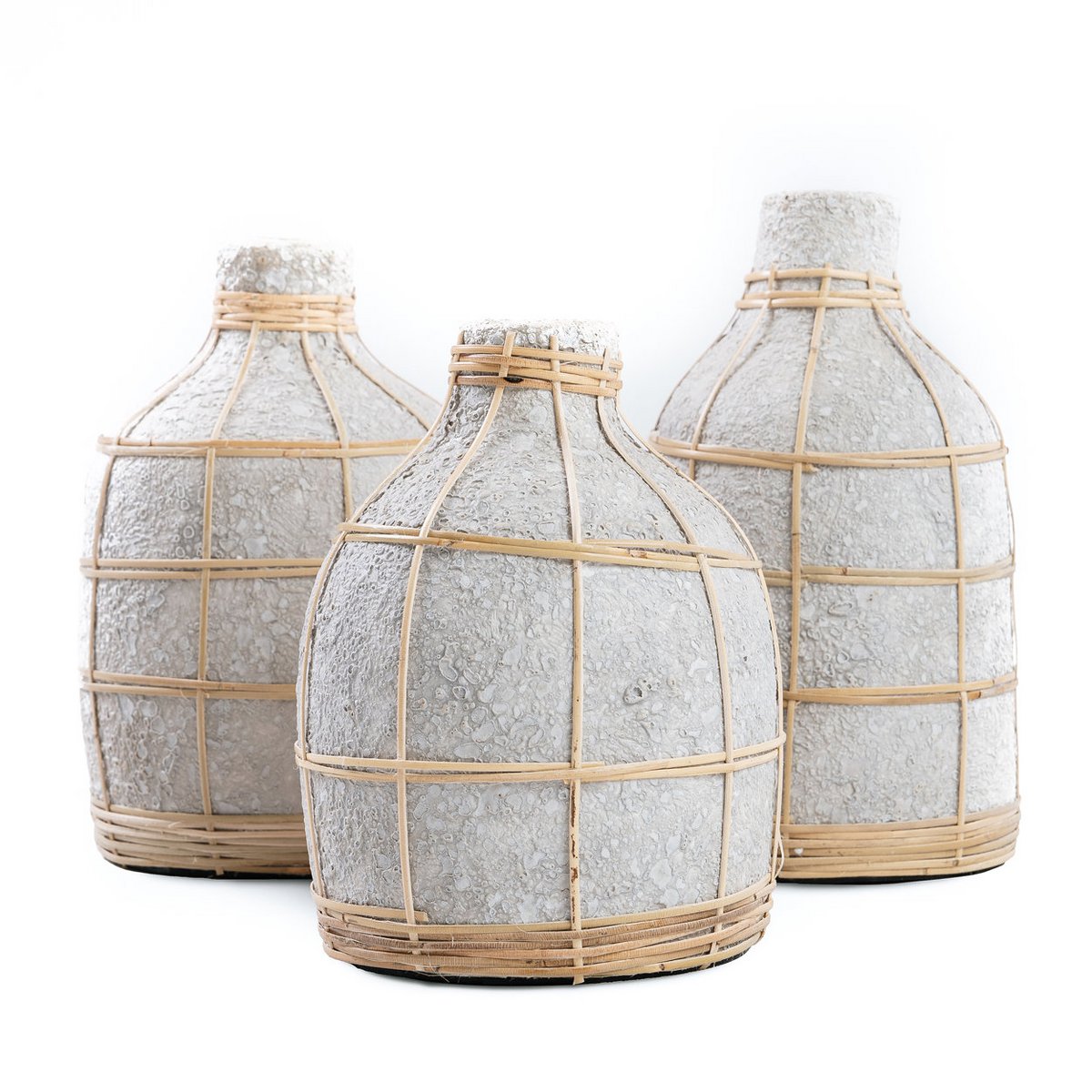 Rund terrakottavase 23 cm – natur, Indonesien