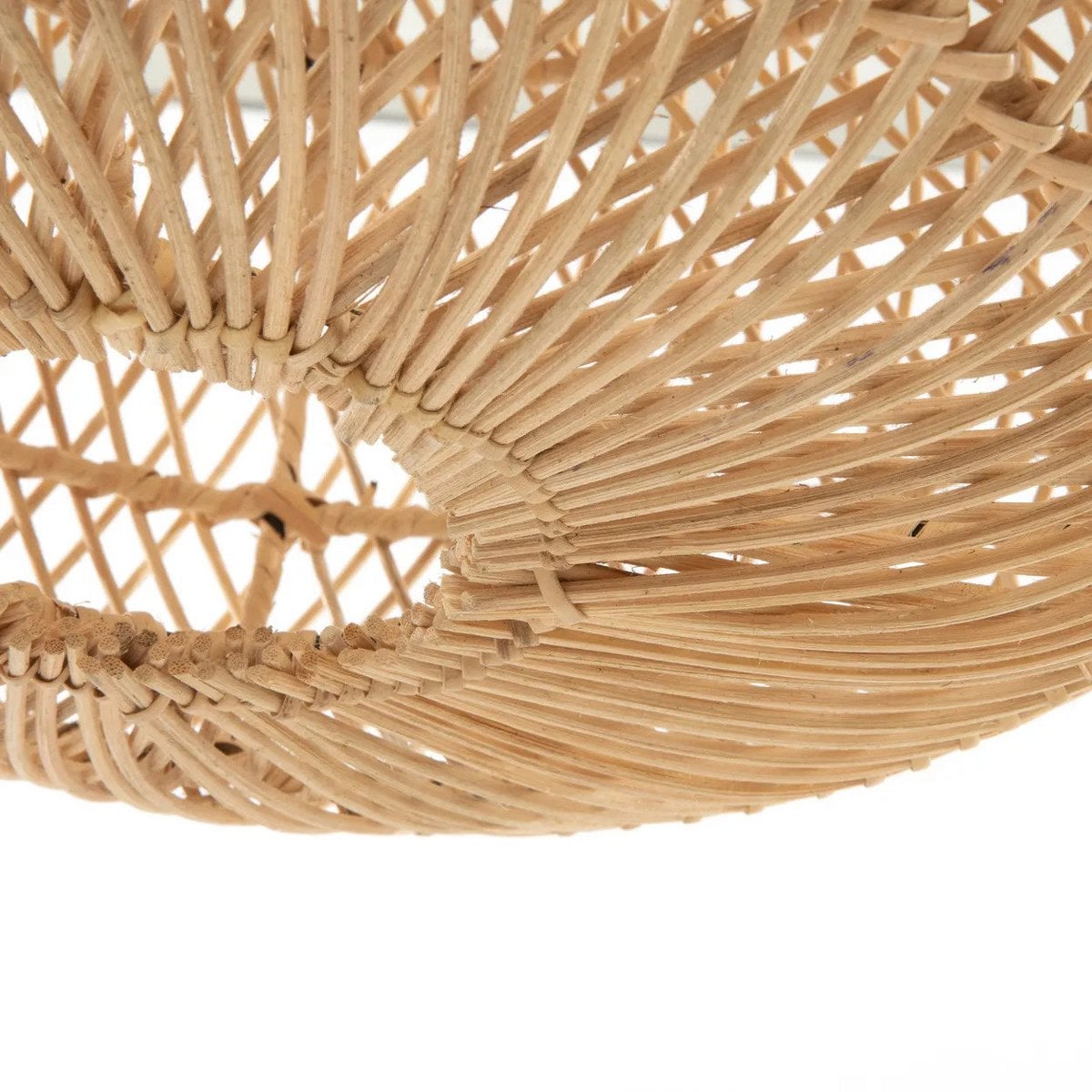 Wholly pendant light, small – hand-woven rattan