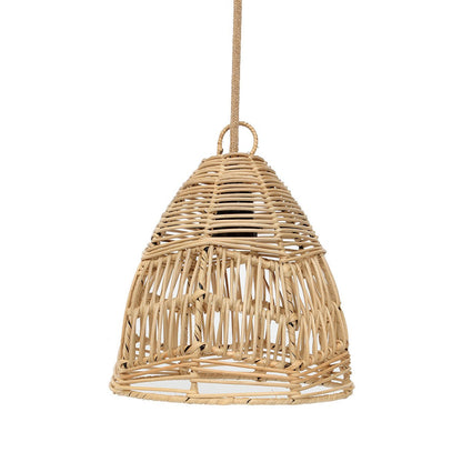 Rattan Pendelleuchte S – handgewebt, 20 cm Durchmesser