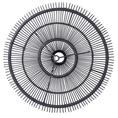 Schwarze Rattan Hängeleuchte XXL – 150 cm Sunburst