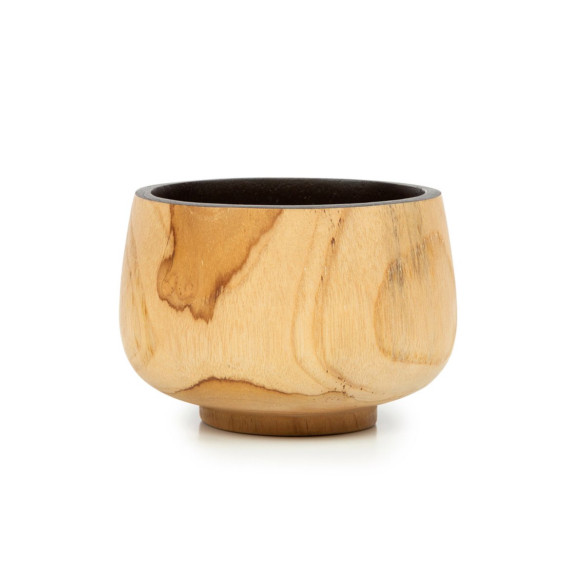 Wood bowl 12 cm - round, low profile