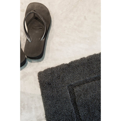 Acrylic bath mat, Anthracite – deep pile with grip