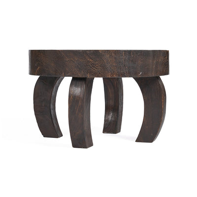 Octo Chic Coffee Table, 70 cm - Dark walnut round