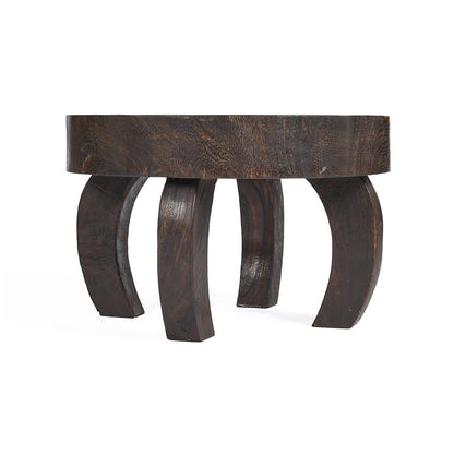 Octo Chic Coffee Table, 70 cm - Dark walnut round