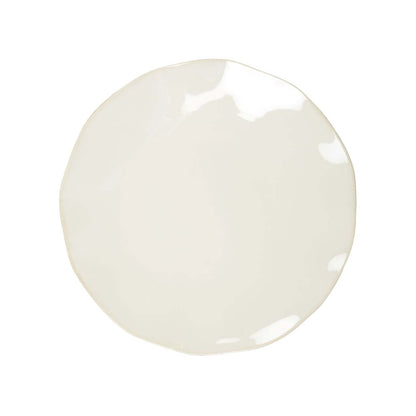 Middagstallerken i porcelæn Rosa, hvid, 27 cm