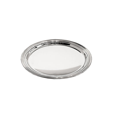 Silver bottle coaster Faden, 14 cm diameter