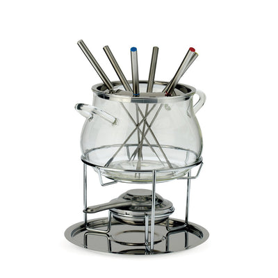 Stainless steel fondue set for 4 - Chinese