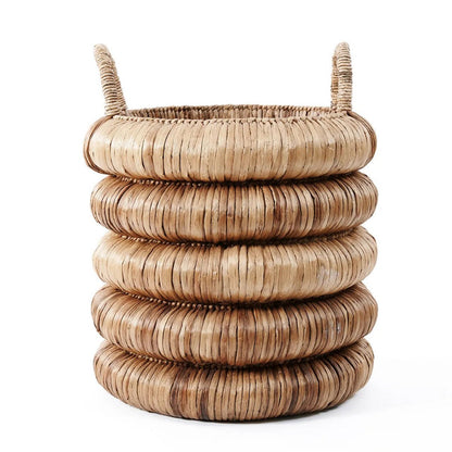 Seagrass cylinder basket 54 × 66 cm - beige