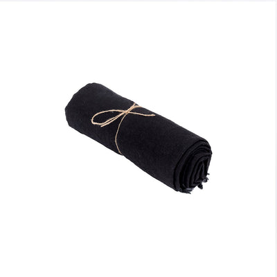 Linen tablecloth, black - 150×200 cm