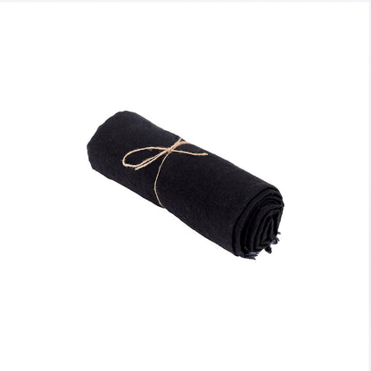 Linen tablecloth, black - 150×200 cm