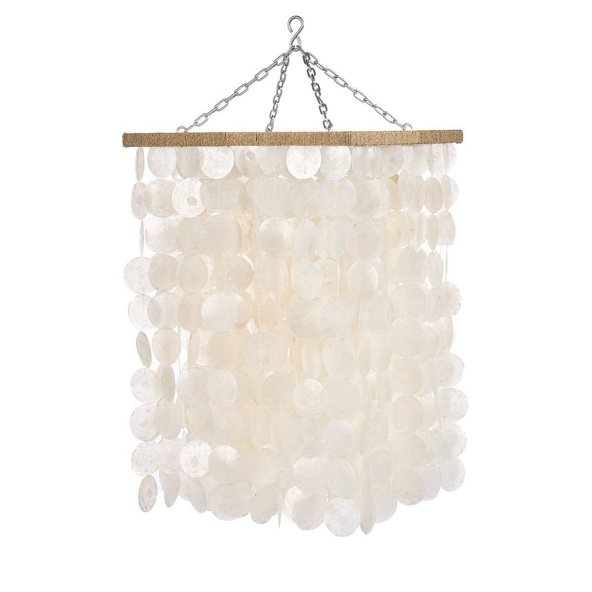Jernlysekrone 40 × 85 cm - naturlig finish, Indonesien