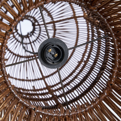 Bamboo tower pendant light 102 cm - dark walnut