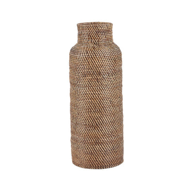 Rattan cylinder basket 24 × 67 cm - natural brown