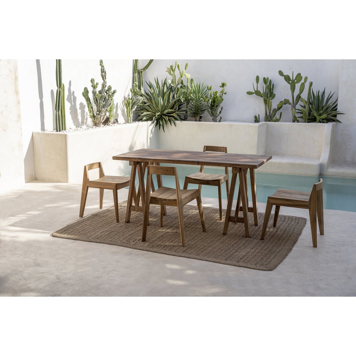 Paxi teak dining chair - Natural