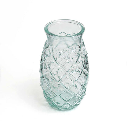 Blaues Longdrinkglas, 17 cm groß – hergestellt in Spanien