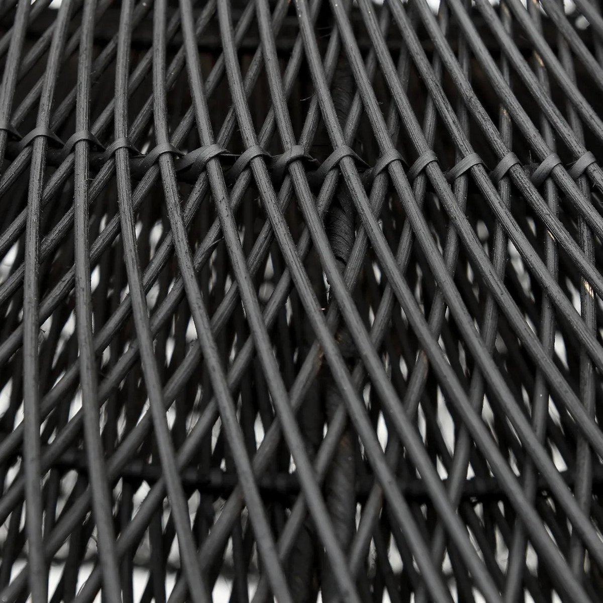 Schwarzer Rattanwolken-Pendelschirm 120 cm XXL - handgewebt