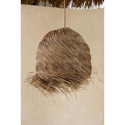Hängeleuchte aus geflochtenem Gras 50 cm – natur