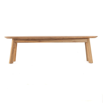Tutuala outdoor bench - natural wood