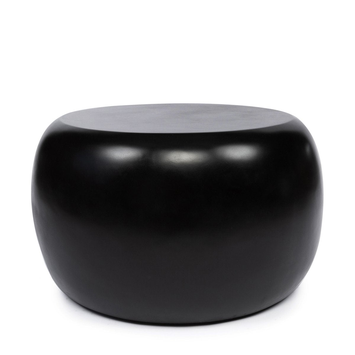 Mat polyresin sidebord - Sort 70 cm