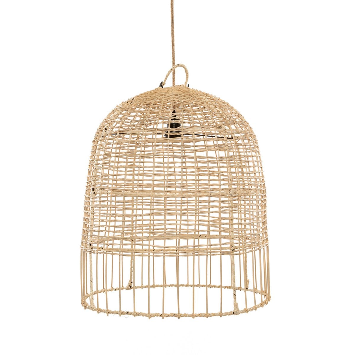 Rattan pendant light 50×55 cm - natural finish
