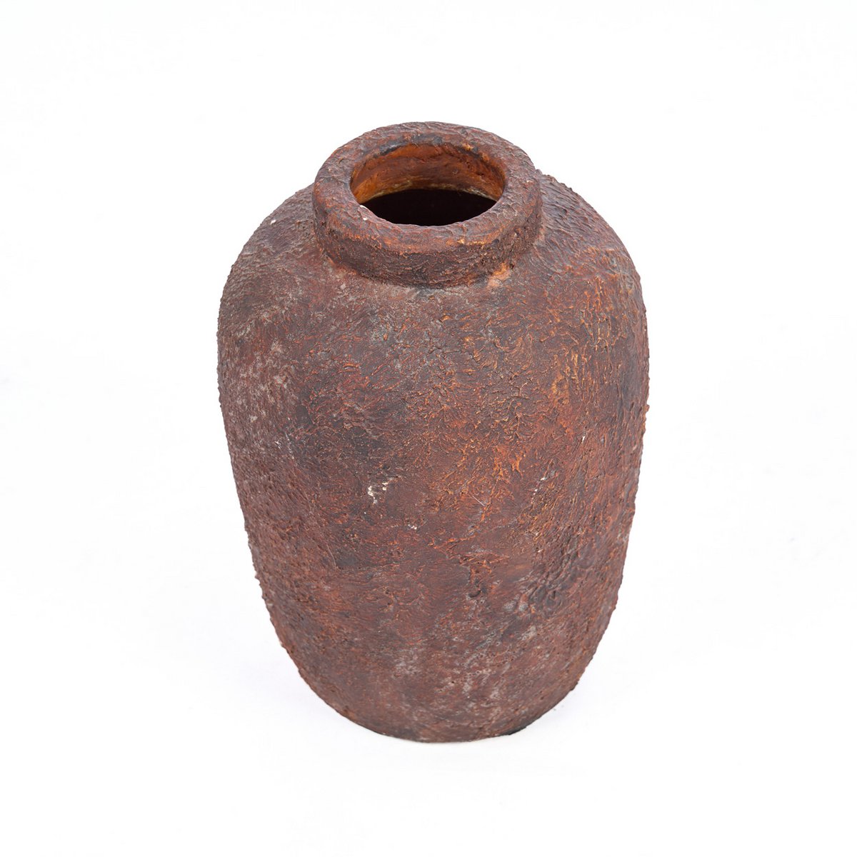 Terracotta vase, small - burgundy handmade