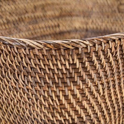 Wäschekorb aus Rattan, groß – handgeflochten