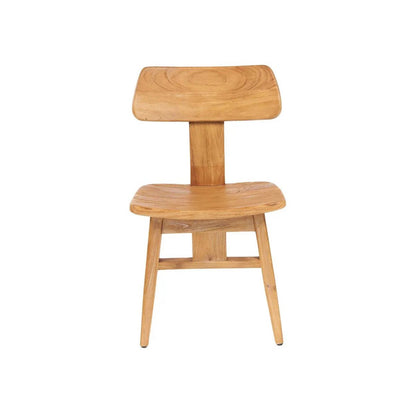 Teak dining chair, natural – T-back