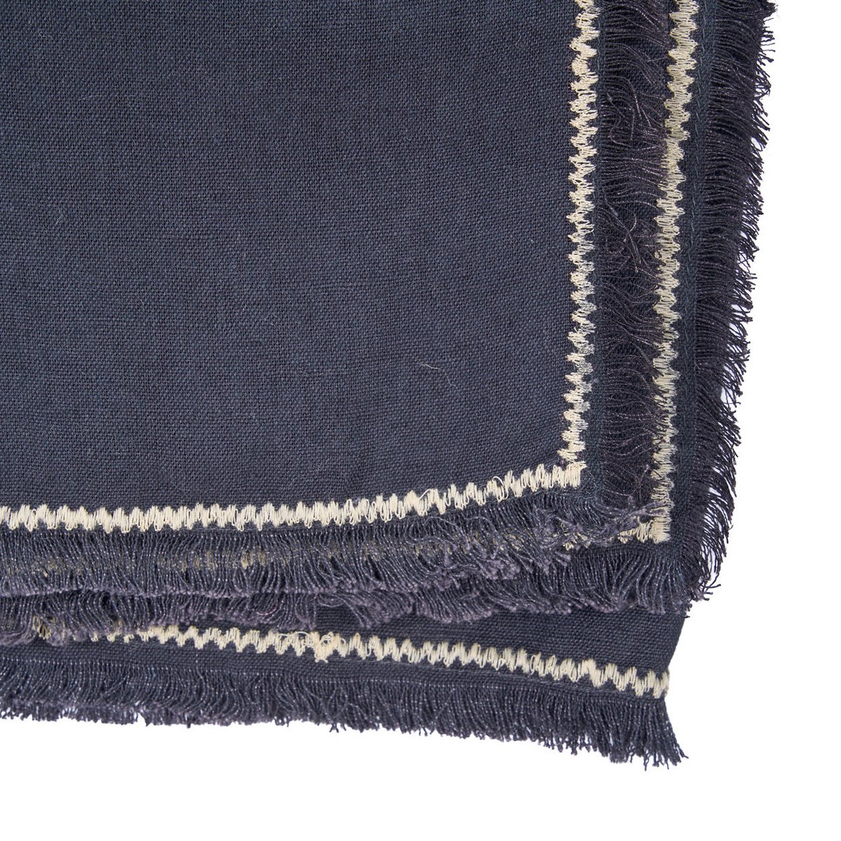 Linen tablecloth, black - 150×300 cm