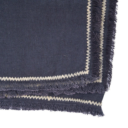 Linen tablecloth, black - 150×300 cm
