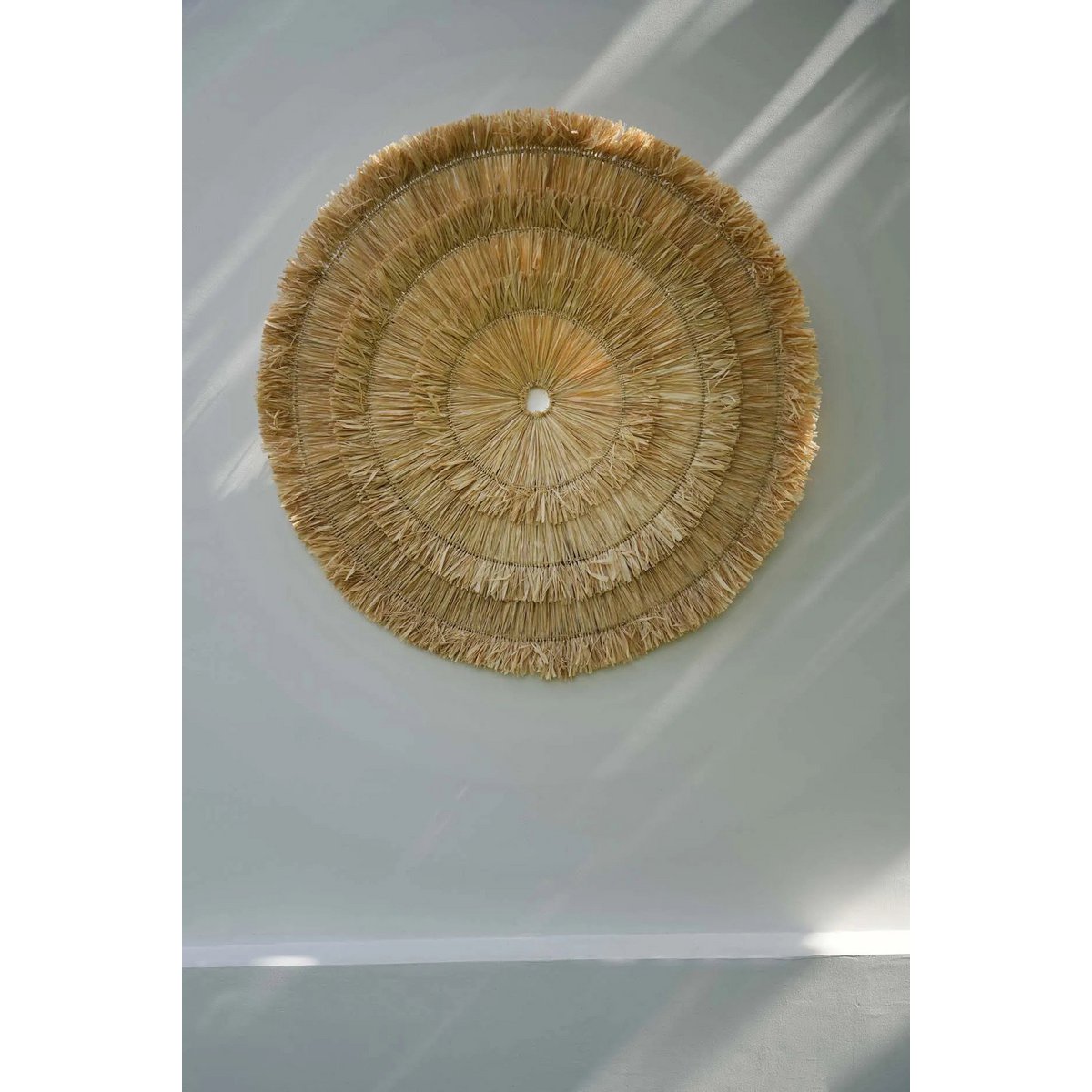 Sisal vægcirkel, håndvævet - XL