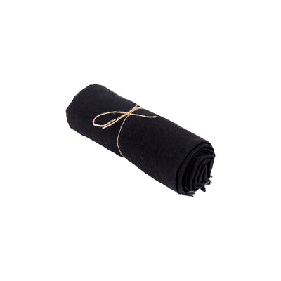 Linen tablecloth, black - 150 × 250 cm
