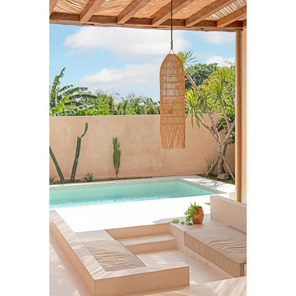 Rattan pendel 30 × 110 cm - håndvævet i Indonesien