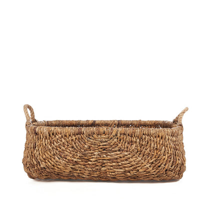 Palm leaf storage basket, rectangular, 68 cm - Natural