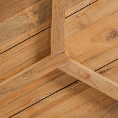 Teak side table, 47 × 50 cm - Outdoor